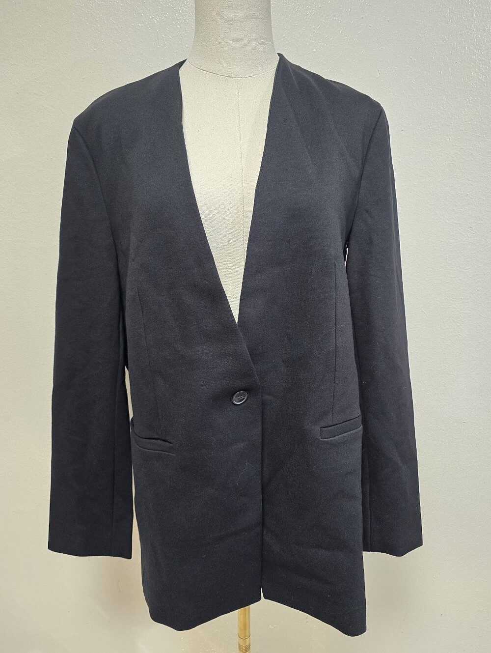 Spanx Perfect Collarless Blazer Black Size Large NWT - Picture 4 of 10